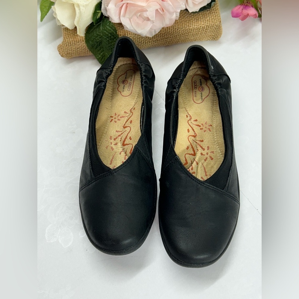 Earth Spirit Black Slip-On Women's Flats
